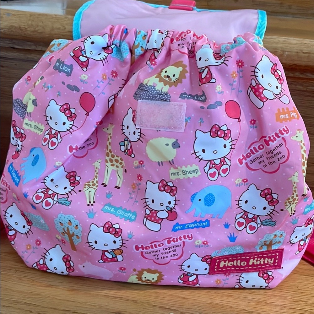 Hello Kitty Pink and Blue Patterned Backpack - Picture 5 of 16